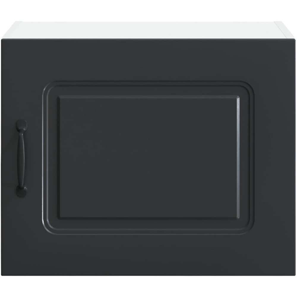 vidaXL Kalmar Single Door Black Wall Mounted Wide Kitchen Cabinet Image 4