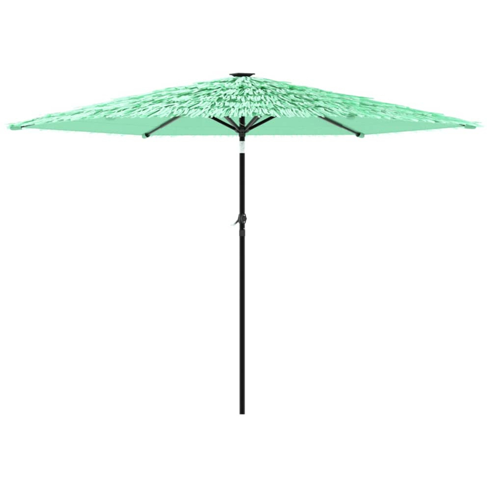 vidaXL Green Straw Top Garden Parasol with Steel Pole 2.8m Image 4
