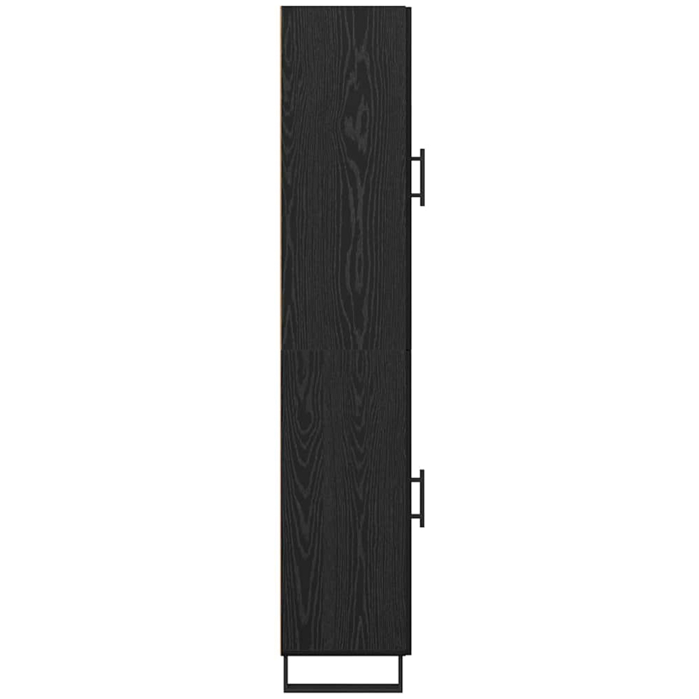 vidaXL 2 Door Black Oak Sideboard Image 6