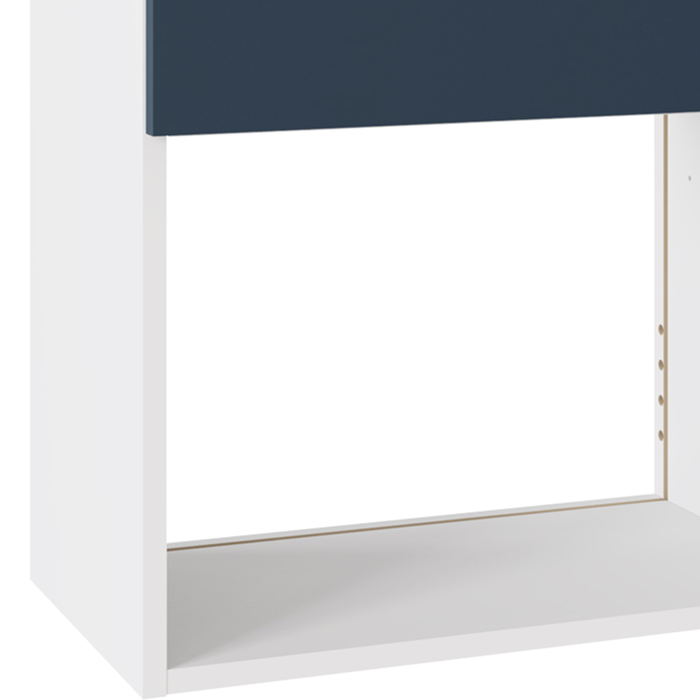 Kitchen Kit Slab Supermatt Blue Microwave Wall Unit 600mm Image 3