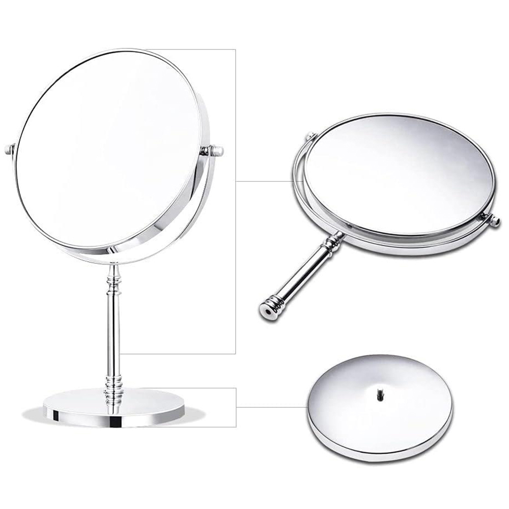 Dyzi Double Sided Crystal Style Makeup Mirror Image 2