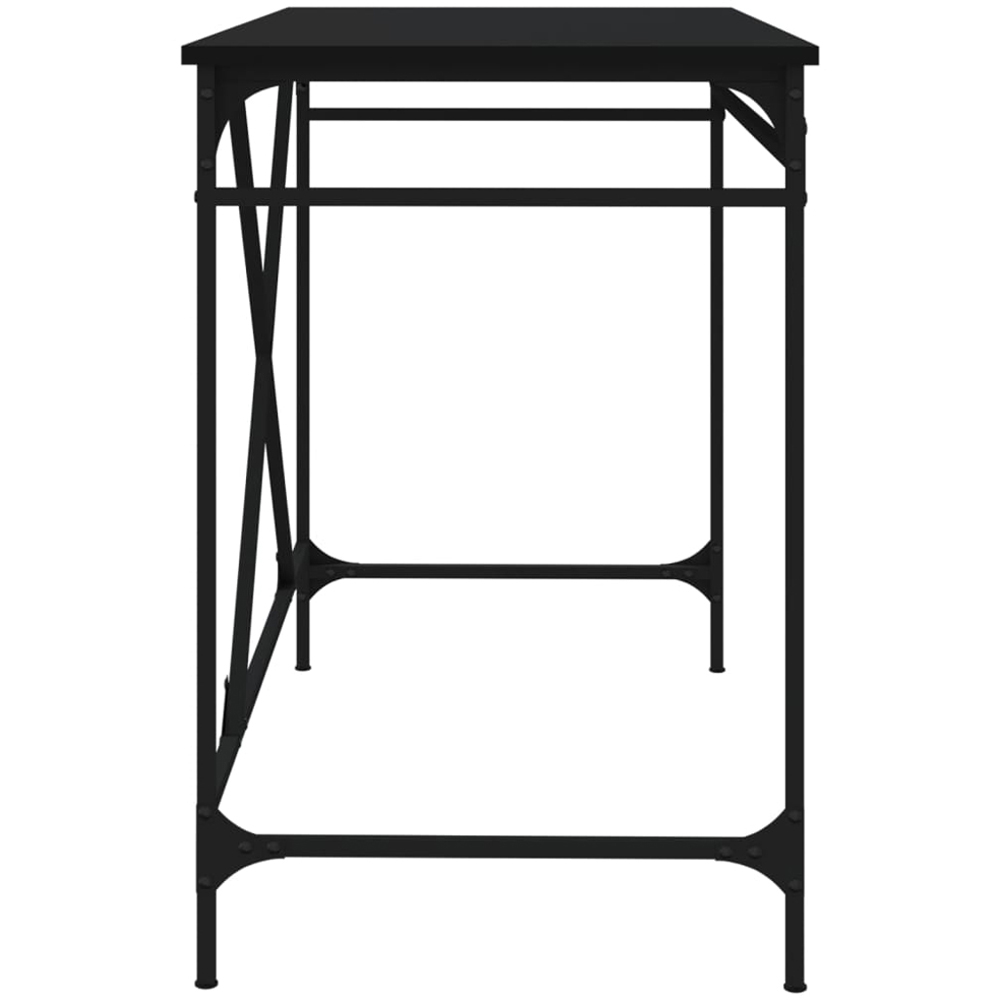 vidaXL Industrial Style Computer Desk Black Image 5