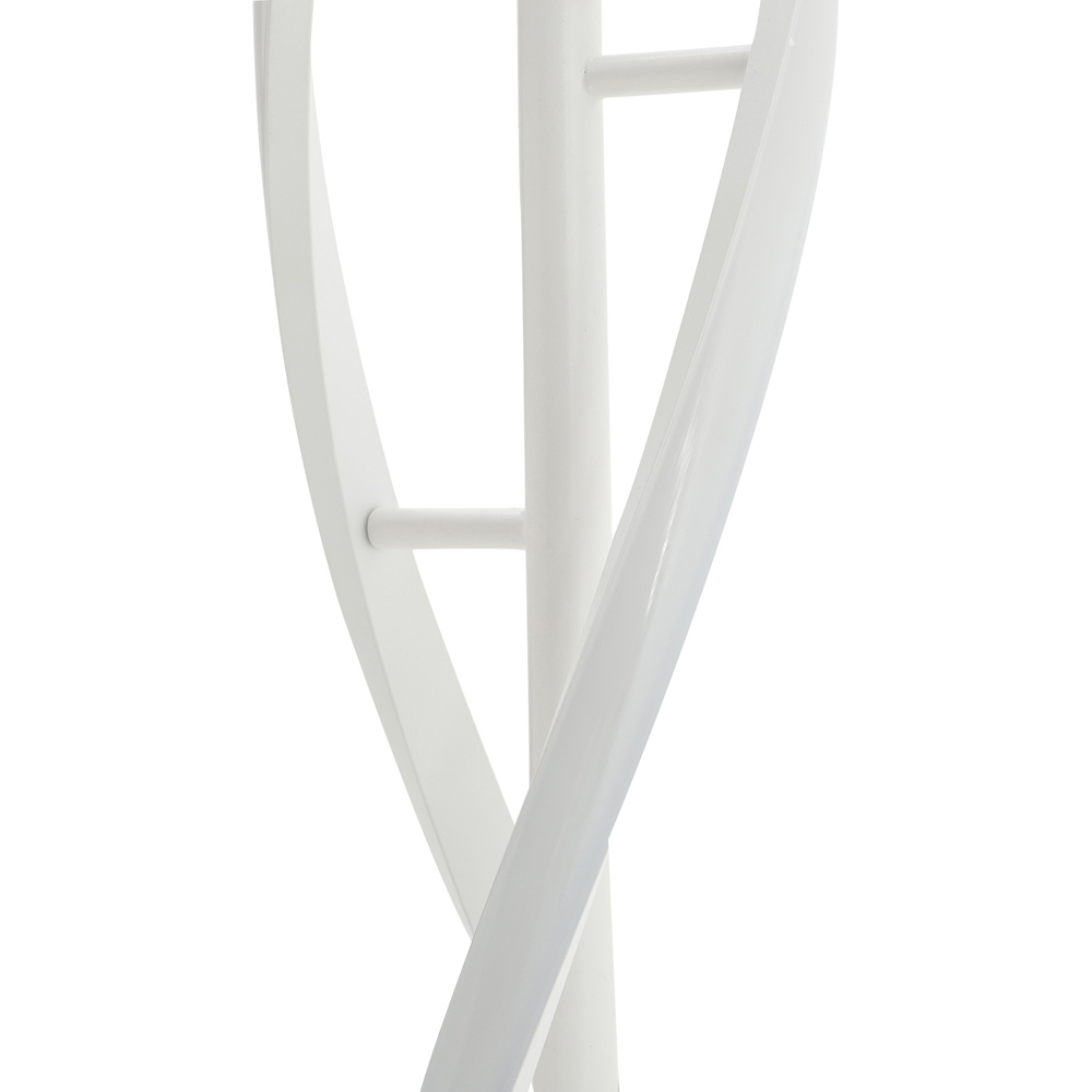 Living and Home White LED Floor Lamp Image 4