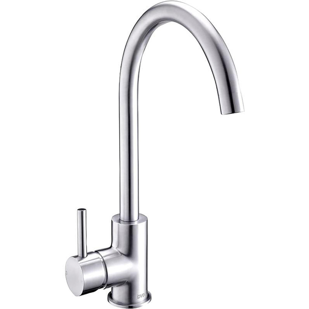 Nes Home Corry Chrome Single Lever Swivel Kitchen Mixer Tap Image 1