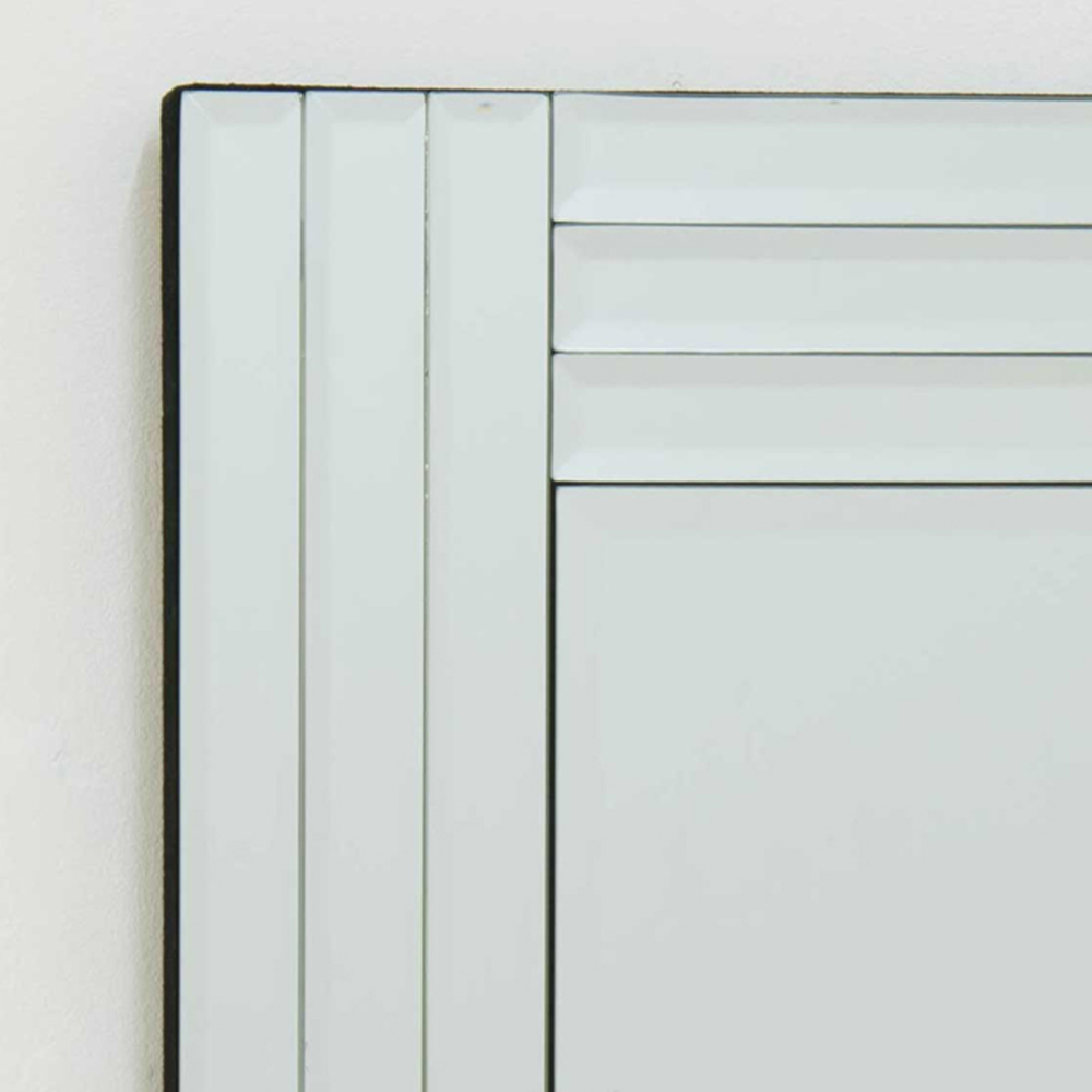Oakley Triple Edge Bevelled All Glass Mirror 68 x 58cm Image 3
