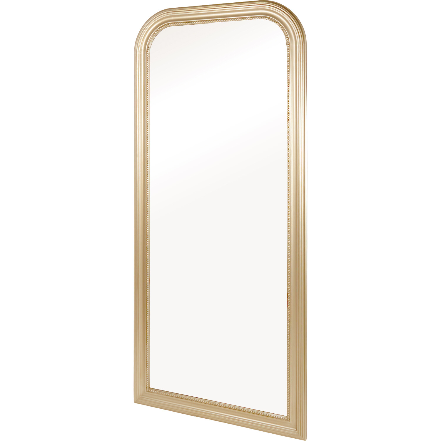 Antique Beaded Lean-To Mirror Gold Image 3