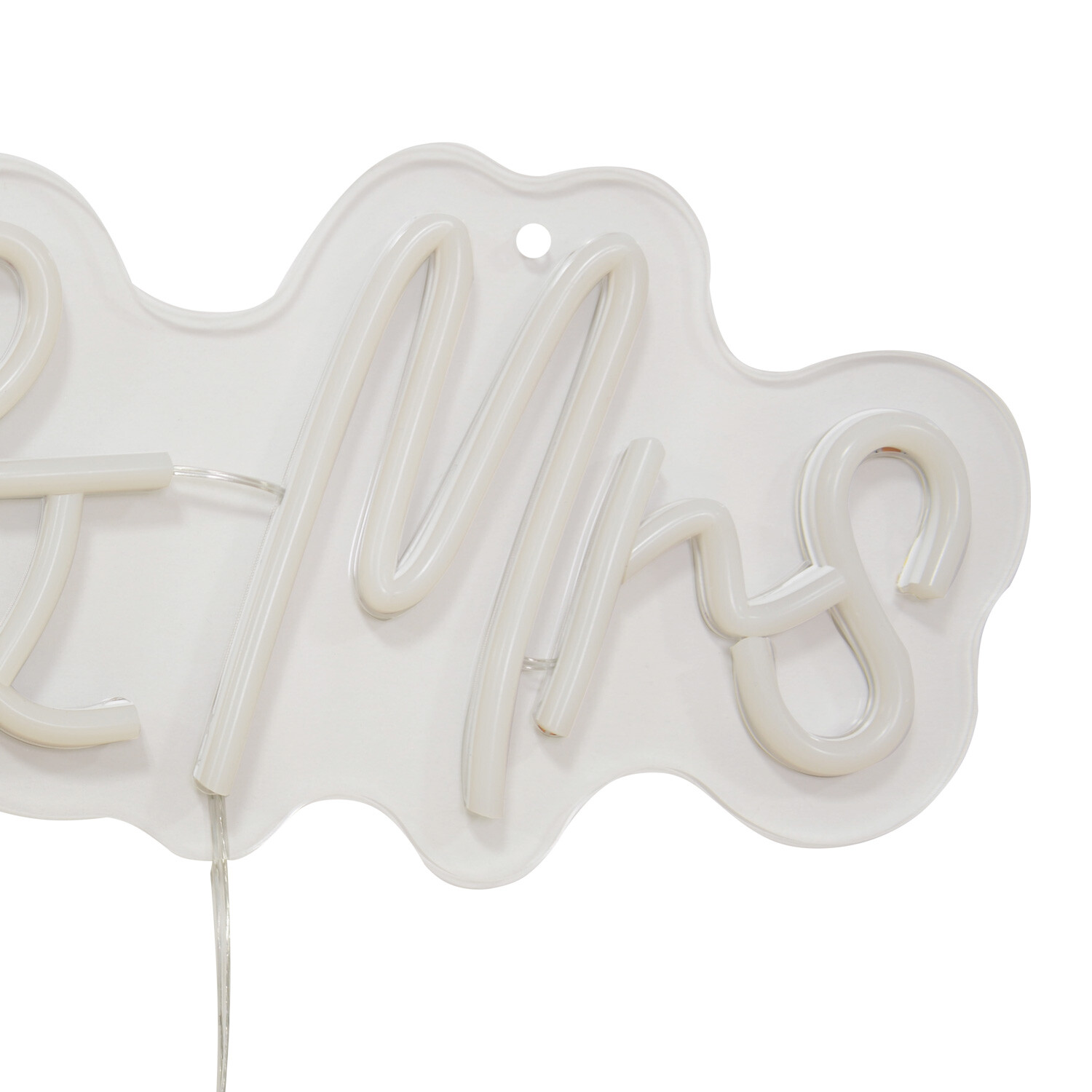 Mr and Mrs LED Neon Sign - White Image 4