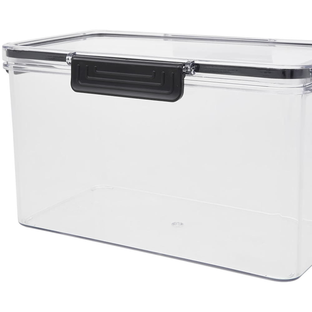 Living and Home Clear Stackable Fridge Organiser Storage Box Set 4 Pack Image 5