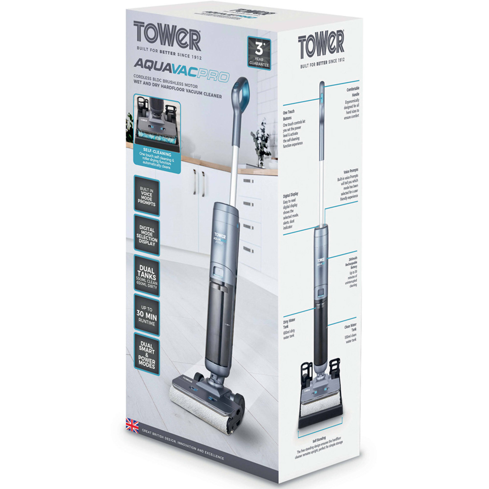 Tower AquavacPro Wet and Dry Hardfloor Cleaner Image 2