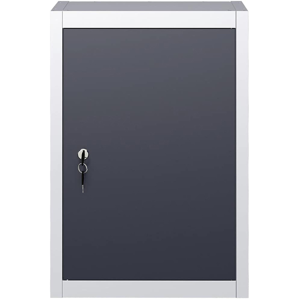 Wallplus Grey and Black Metal Industrial Style Wall Mounted Tool Cabinet Image 2