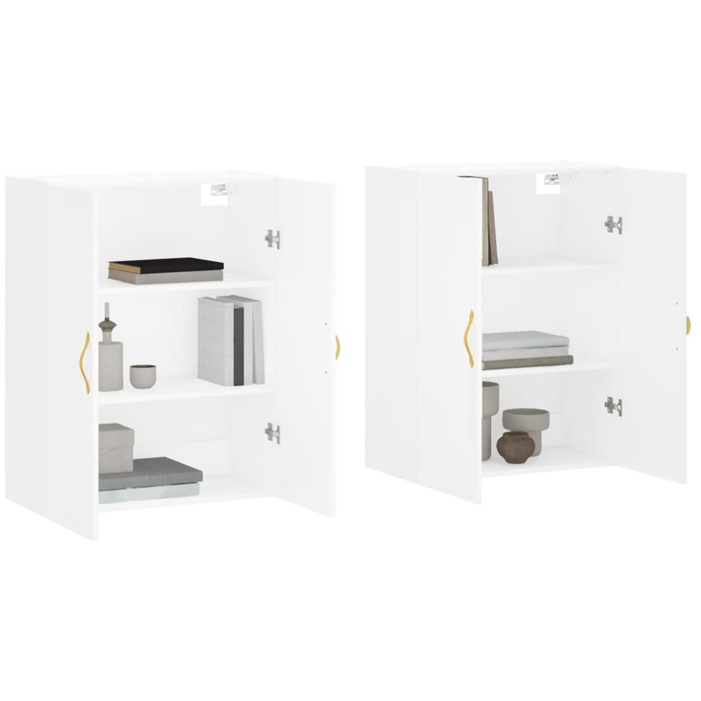 vidaXL 2 Door White Wall Mounted Cabinet Image 3