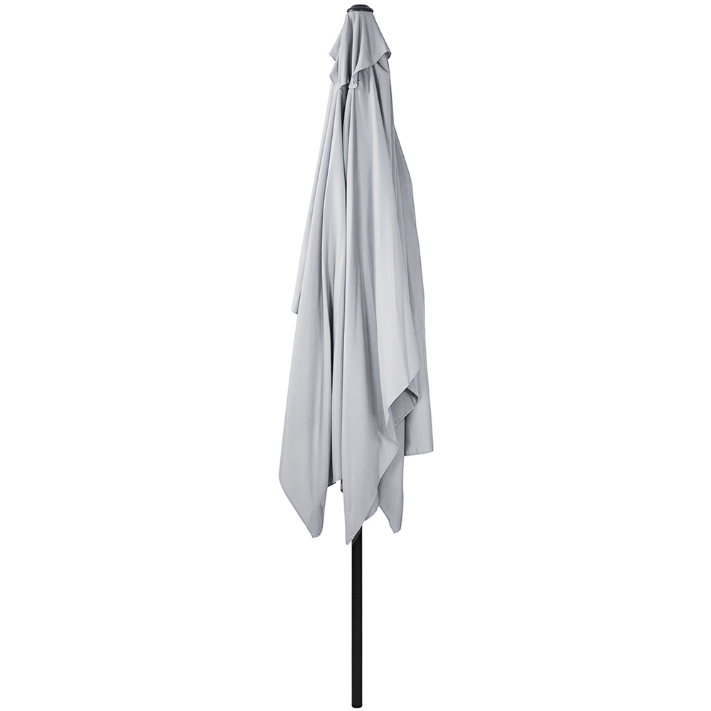 Charles Bentley Grey Rectangle Crank Parasol 3m Image 3