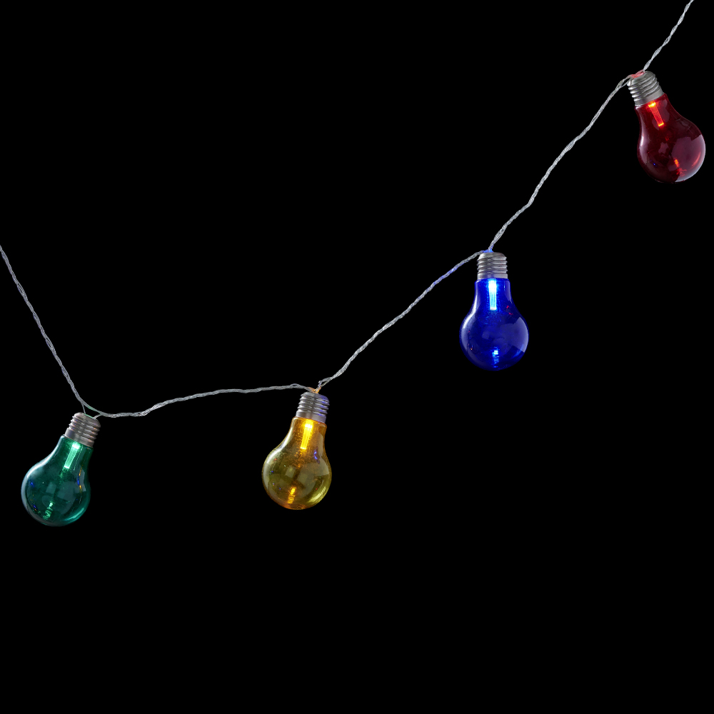 Wilko 20 Multicoloured Party String Lights Image 1