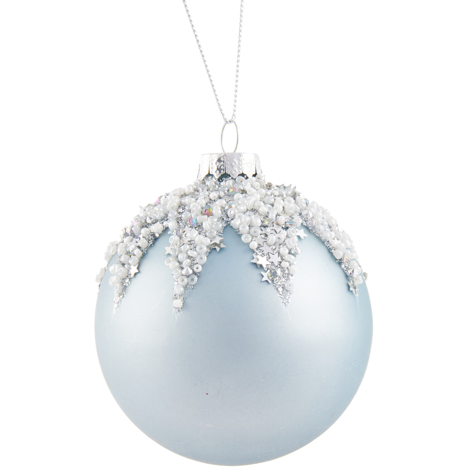 Decorative Bauble Ice Blue - Ice Blue Image 2