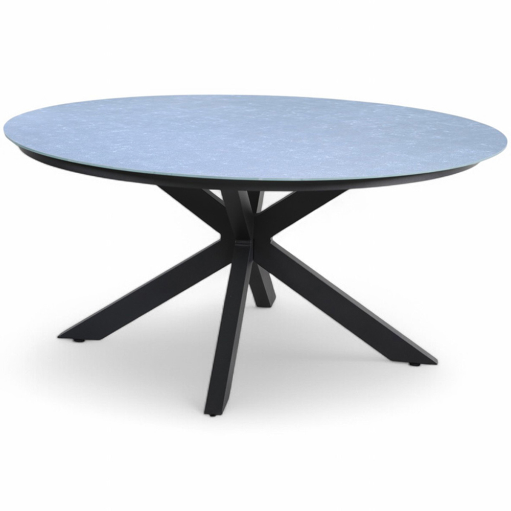 Royalcraft Aspen 6 Seater Round Ceramic Rope Dining Set Grey Image 3