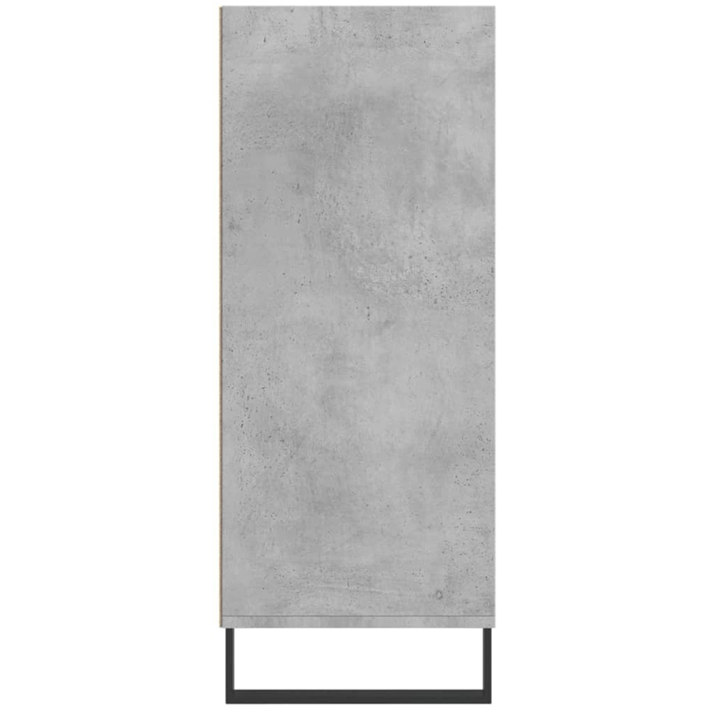vidaXL 4 Shelf Concrete Grey Small Highboard Image 5