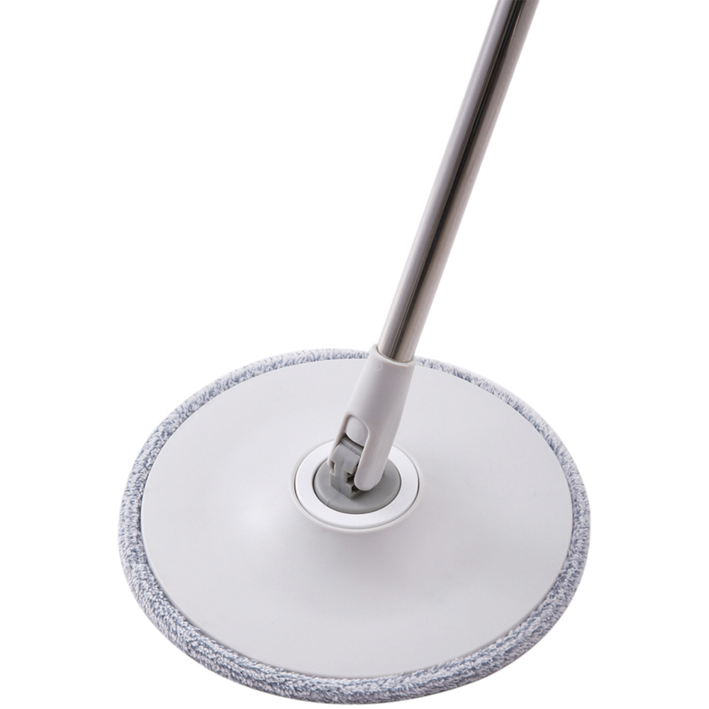 Living and Home Grey Hands Free Spin Mop Bucket Set Image 4