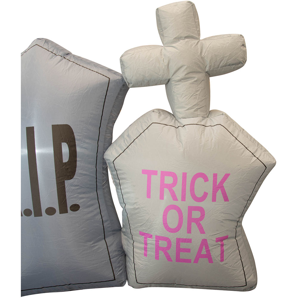 Arlec Halloween 4ft White LED Inflatable Tombstones Image 3