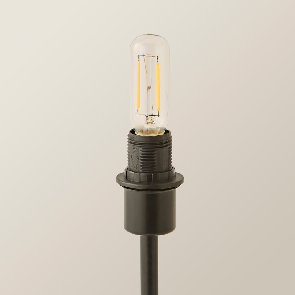 ValueLights Lowe Matte Black Metal Portable Rechargeable Table Lamp Base with Bulb Image 3
