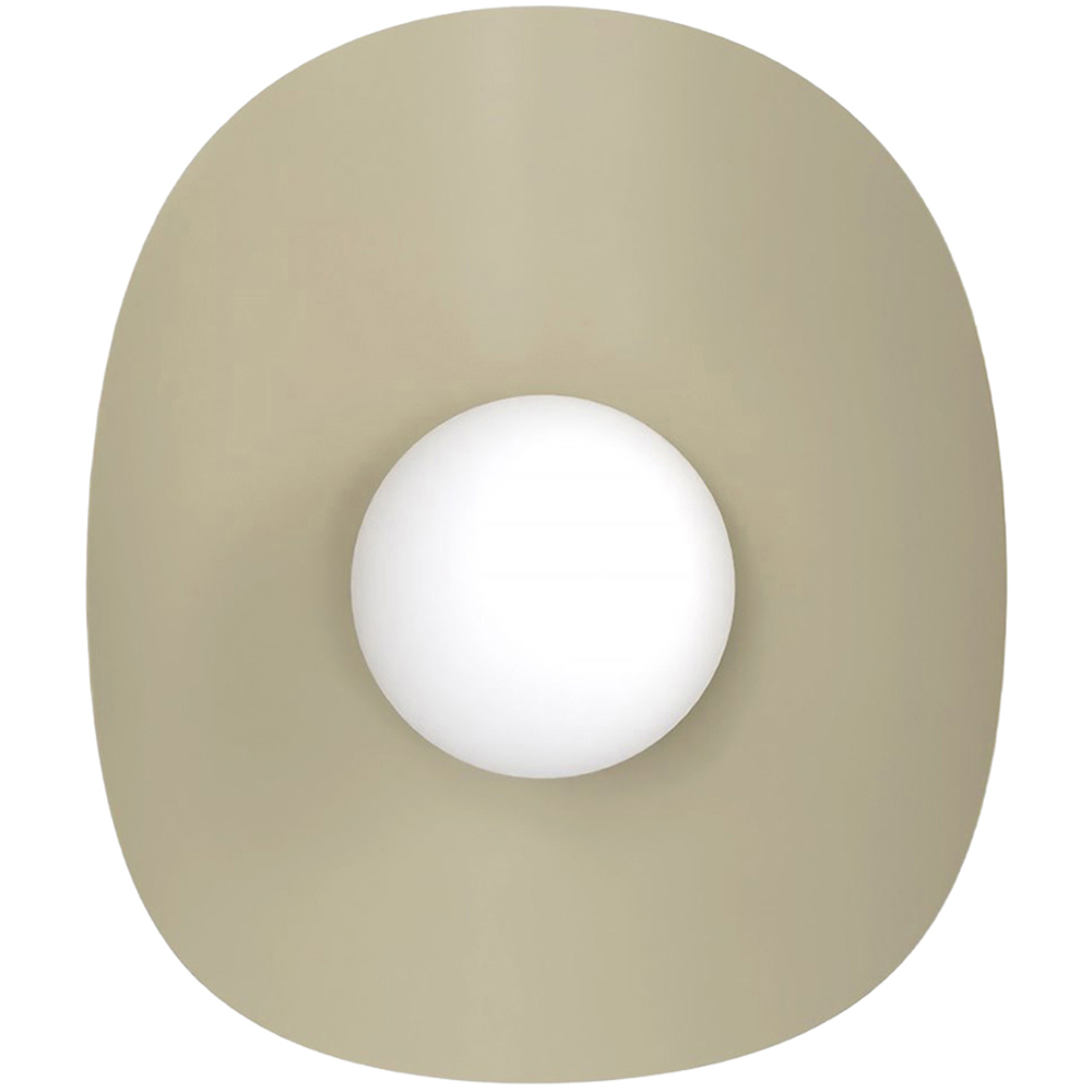 Emibig Fiero White Shade Mocha Wall Lamp Image 3