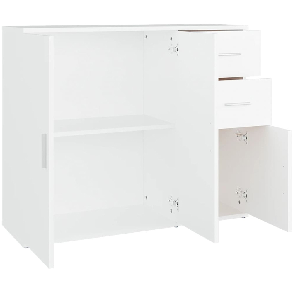 vidaXL 3 Door 2 Drawer White Sideboard Image 6