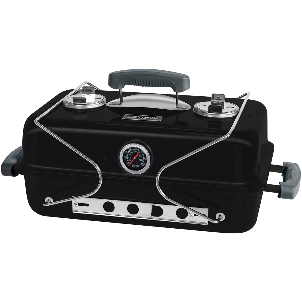 George Foreman Black Portable Charcoal BBQ Image 4