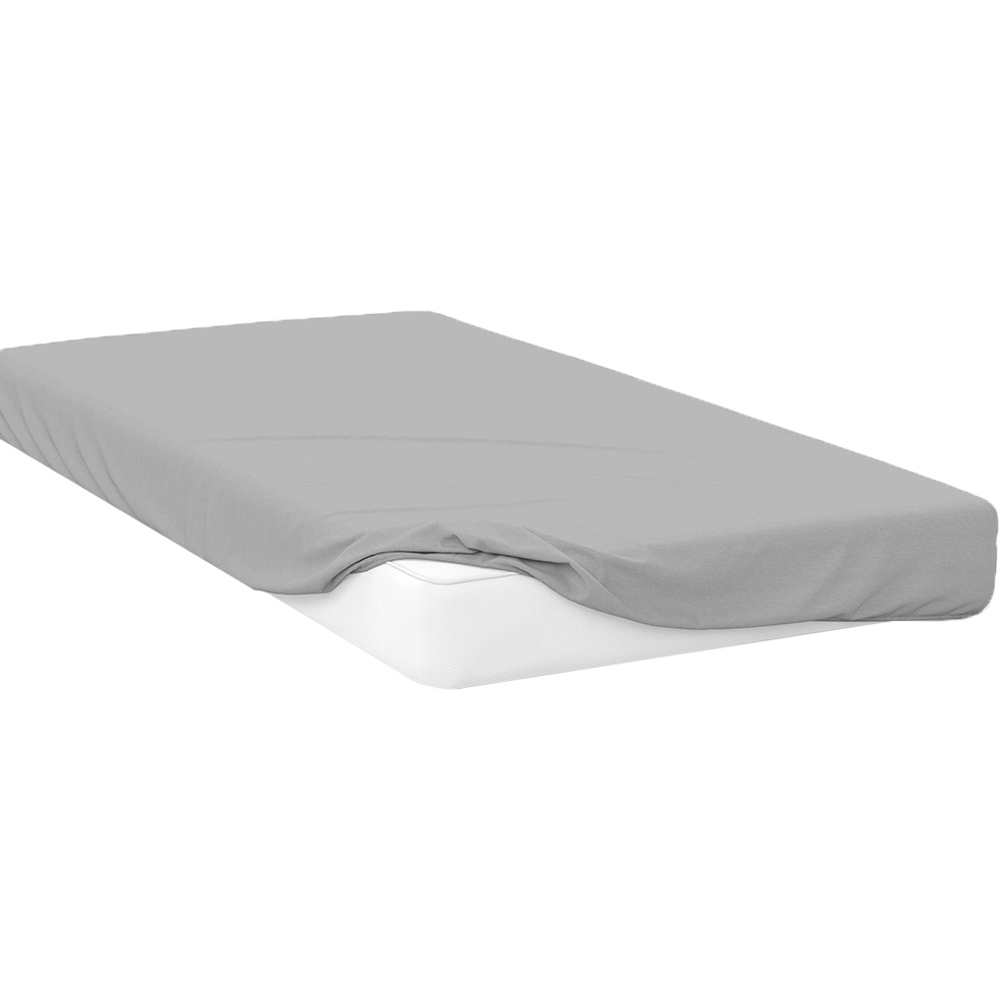 Opus Single Silver Polycotton Fitted Bed Sheet Image 1