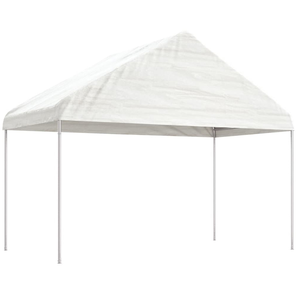 vidaXL 13.38 x 4.08m White Gazebo with Roof Image 2