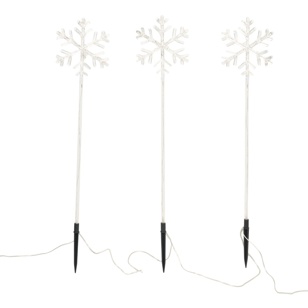 8 Piece Snowflake Stake Lights Image 4