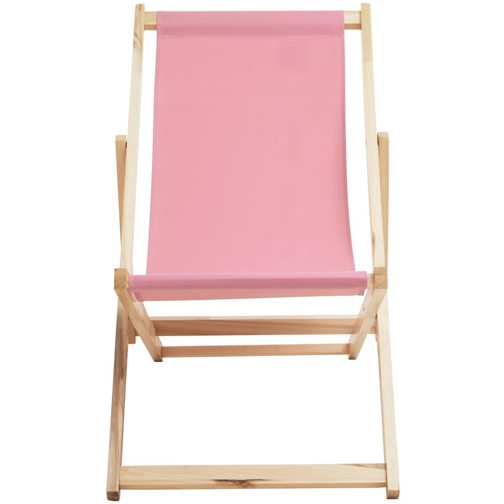 Interiors by Premier Beauport Pink Deck Chair Image 2