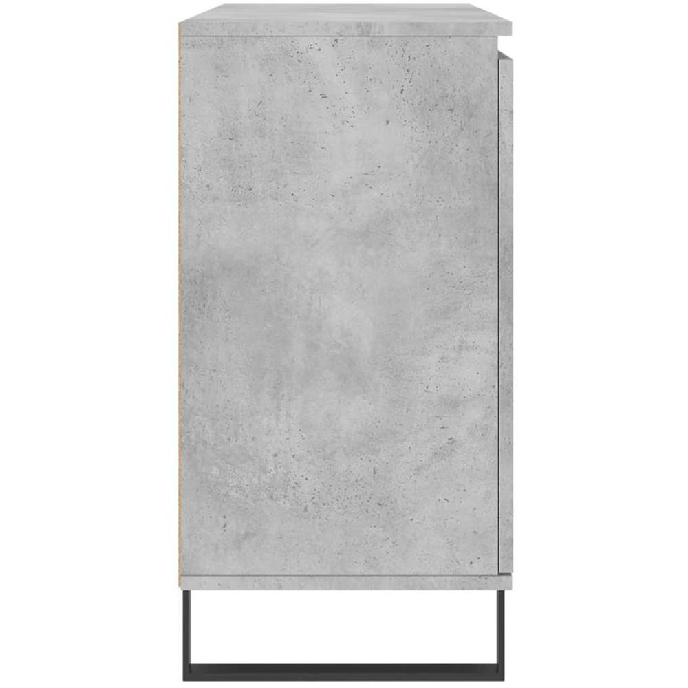 vidaXL 2 Door 2 Drawer Concrete Grey Sideboard Image 7