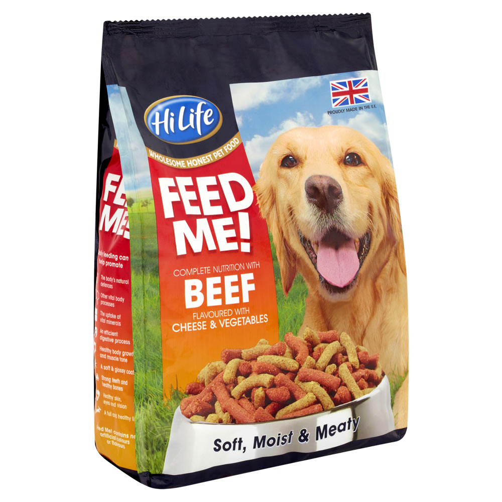 HiLife Feed me Dry Dog Food Beef and Vegetables   with Cheese 1.5kg Image