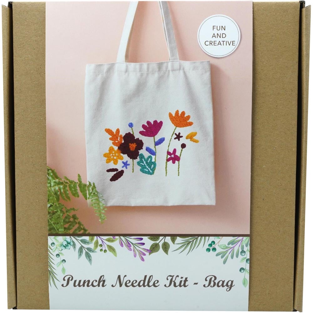 Bag Punch Needle Kit - White Image 2