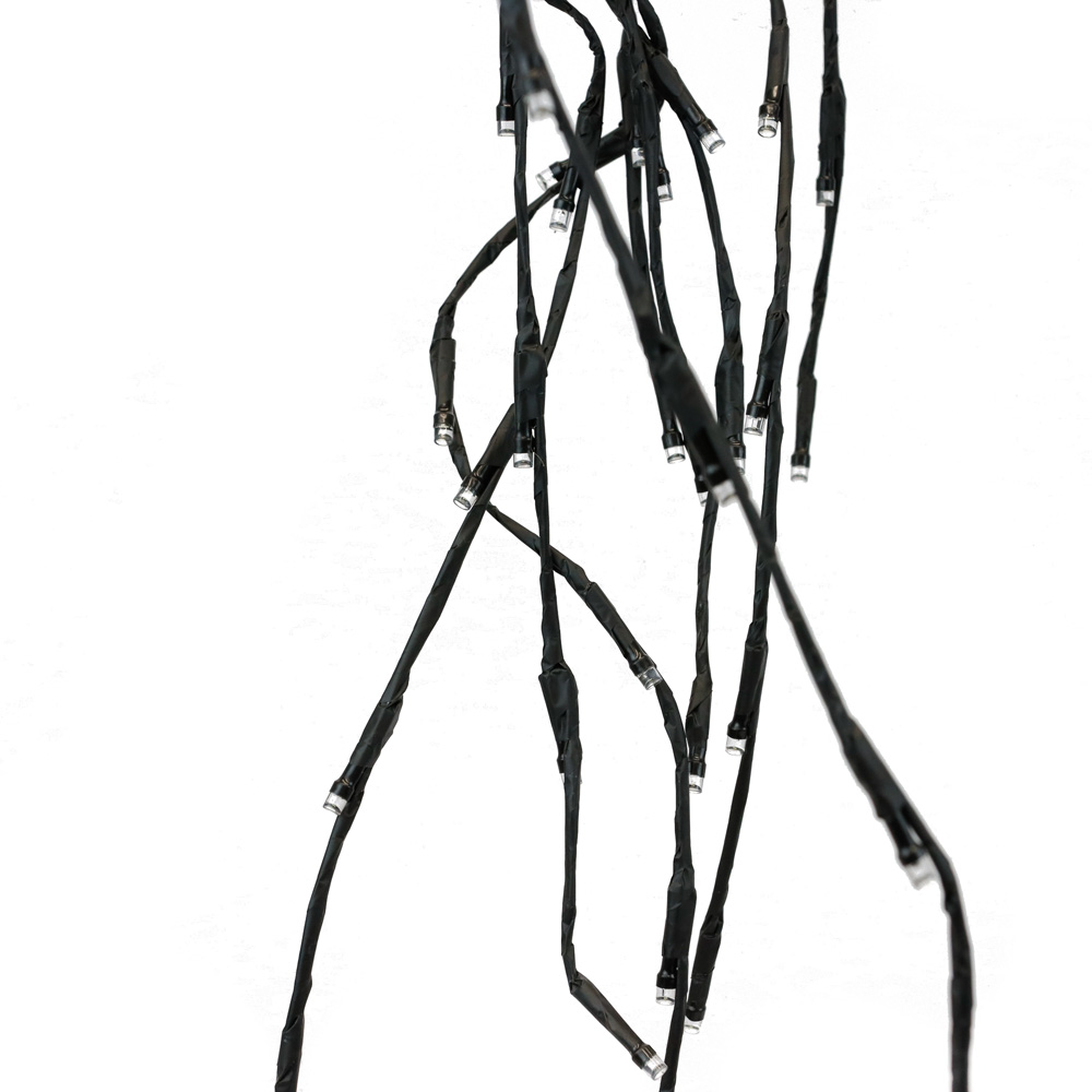 Streetwize Black Willow Tree Decoration with Solar Lights Image 3