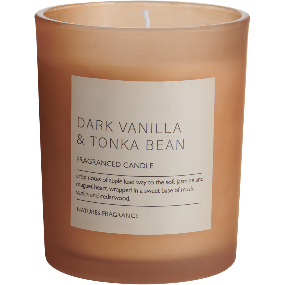 Natures Fragrance Dark Vanila and Tonka Bean Jar Candle Small Image 1