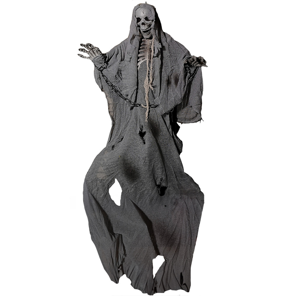 Samuel Alexander Grey Skeleton Ghost Hanging Halloween Decoration 6.5ft Image 1