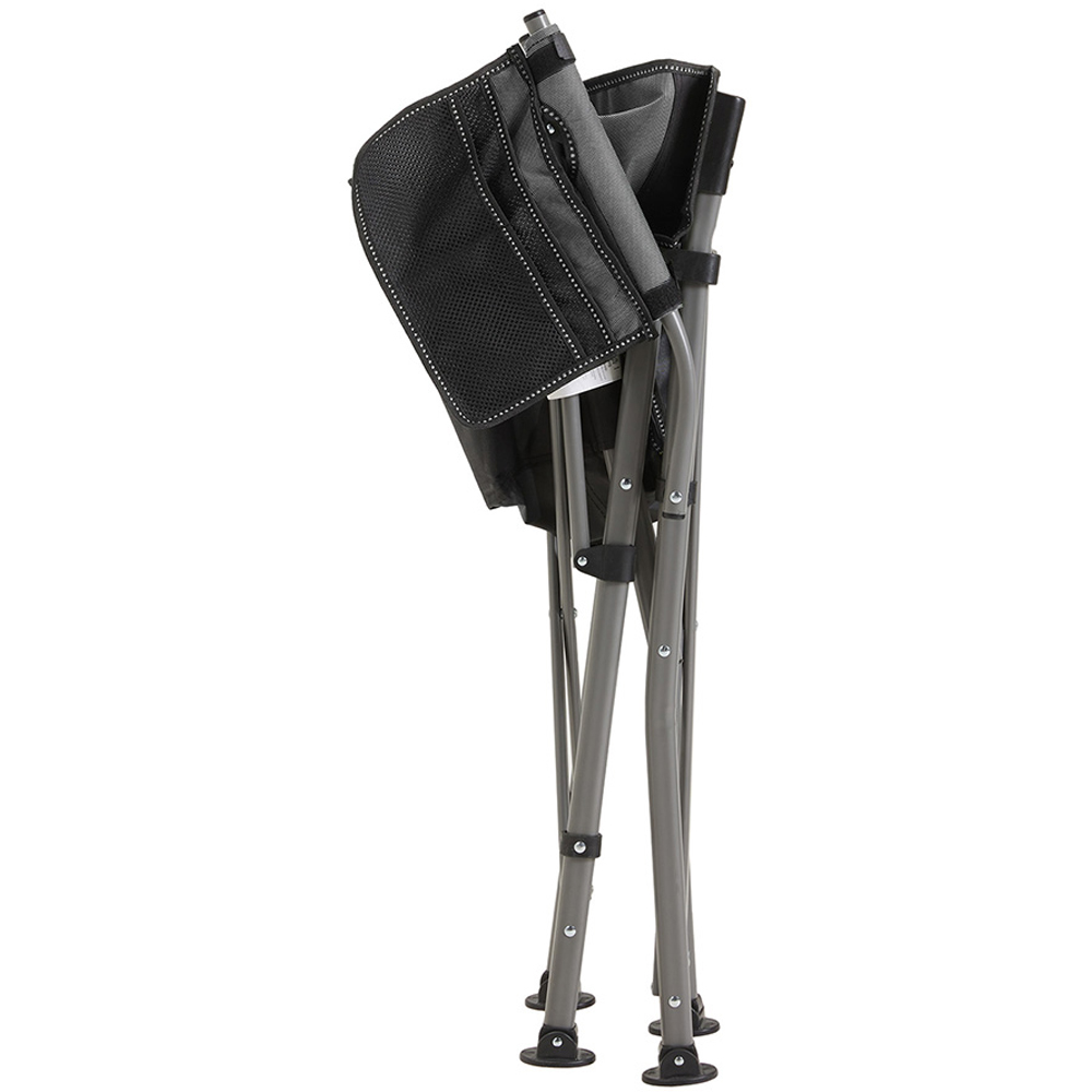 Living and Home Grey Portable Folding Camping Chair Image 3