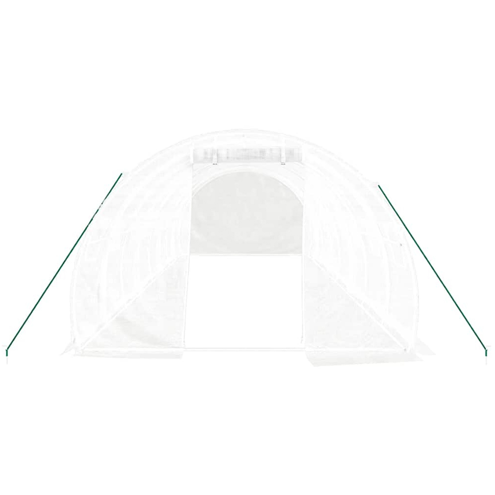 vidaXL White 9.8 x 26.2ft Greenhouse Image 2