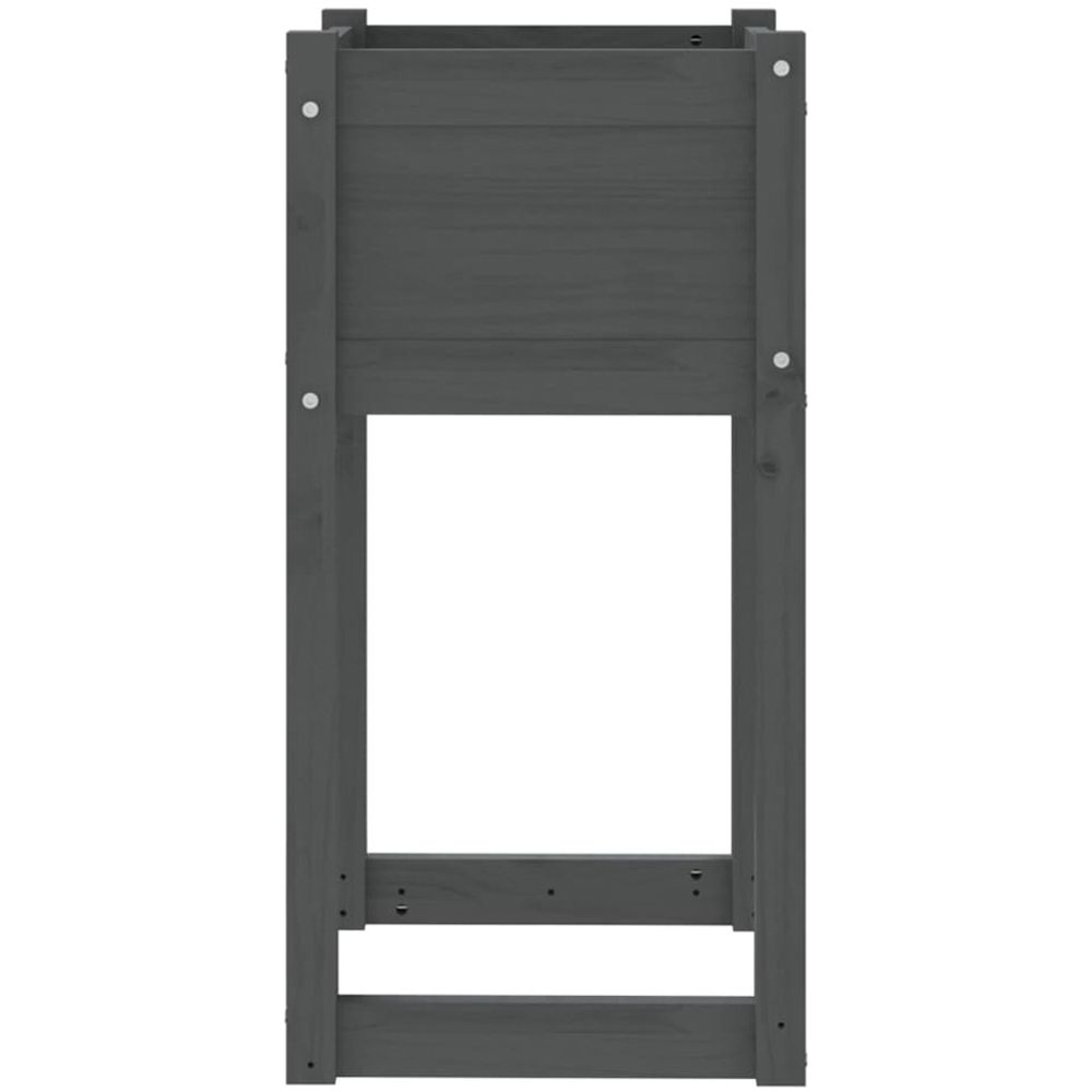 vidaXL Grey Solid Pine Wood Garden Planter 81 x 40 x 40cm Image 3