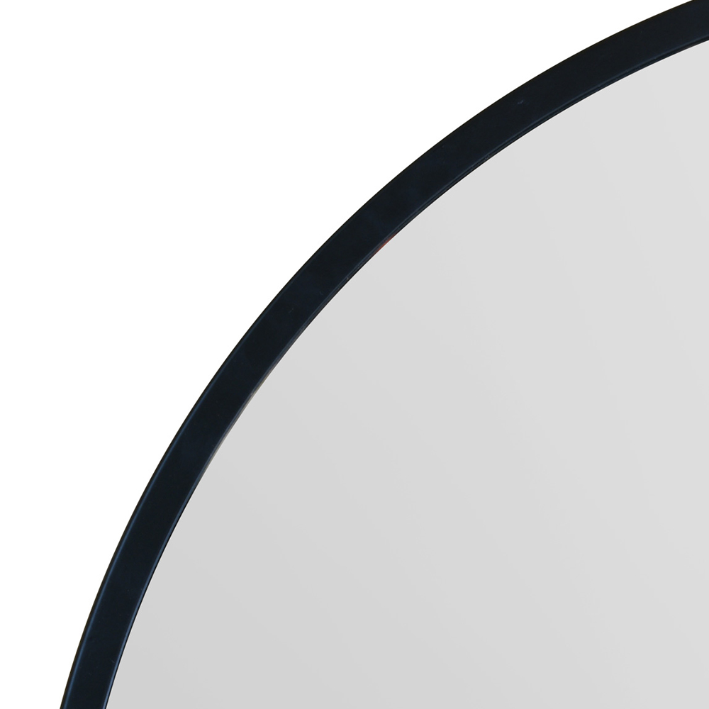 The Fenestra Black Metal Wall Mirror 120 x 120cm Image 6