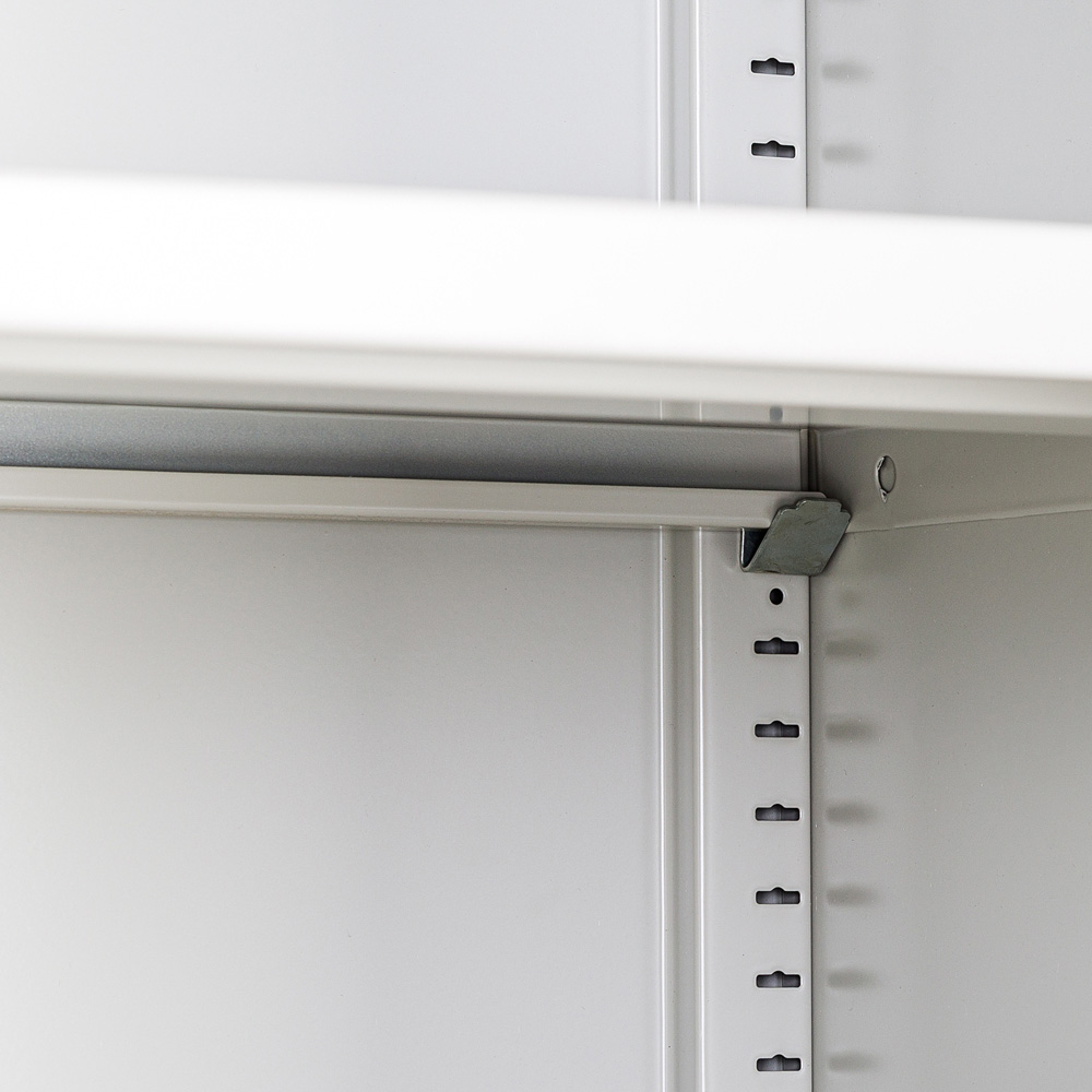 Tectake 5 Shelf Grey Lockable Filing Cabinet Set of 4 Image 8
