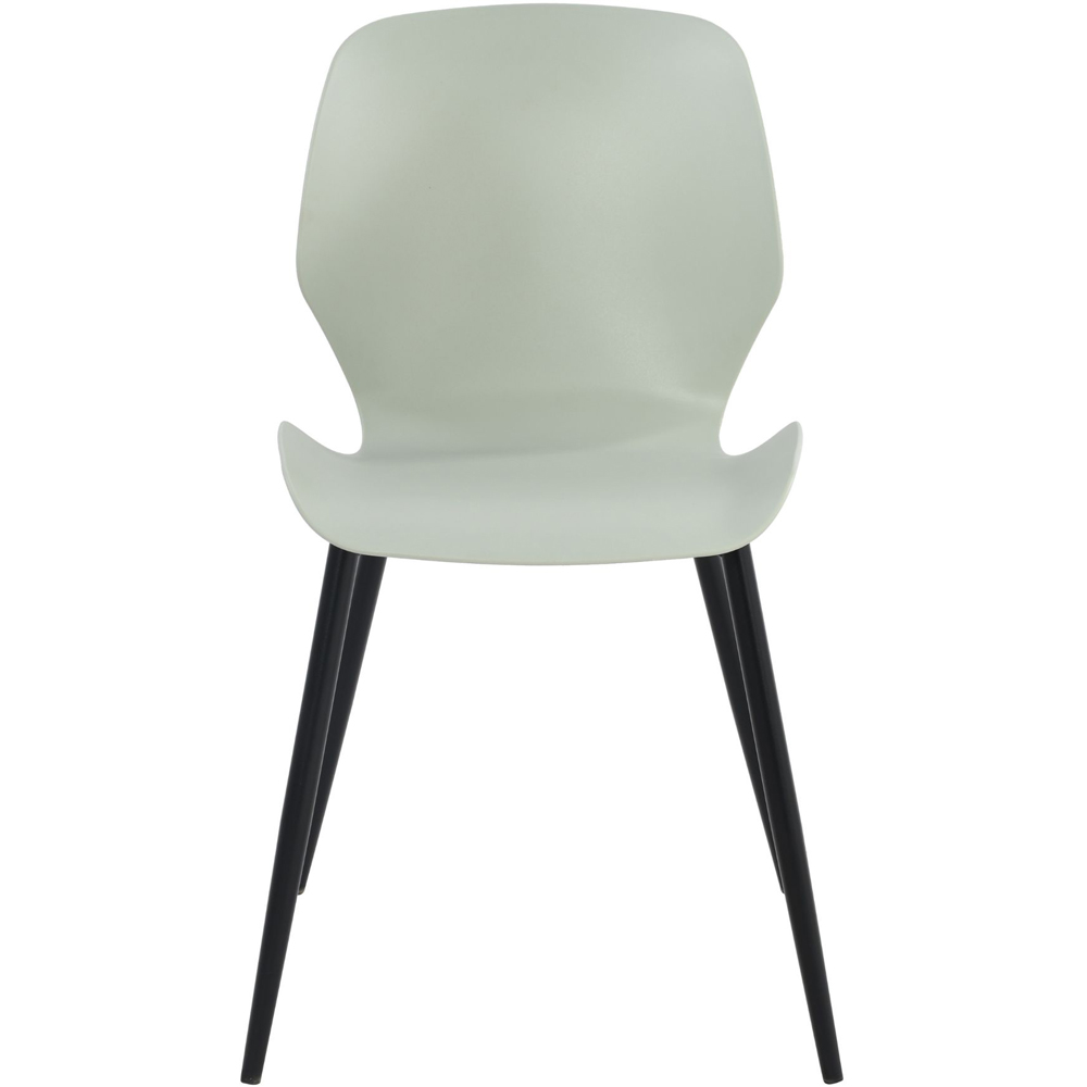 Core Products Carnaby Set of 2 Light Green Plastic Kitchen Chair Image 7