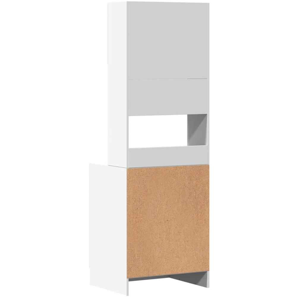 vidaXL 4 Door Single Shelf White Kitchen Cabinet Image 7