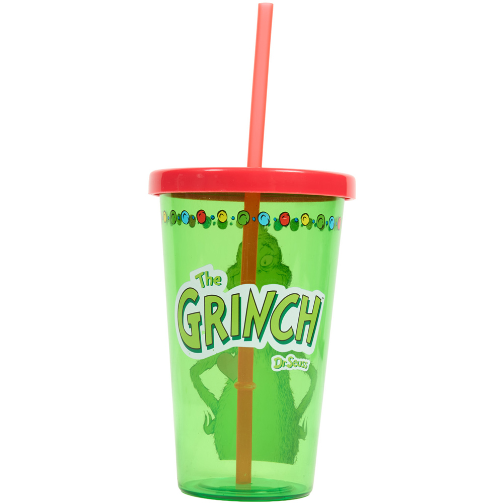 The Grinch Tumbler with Straw Image 7