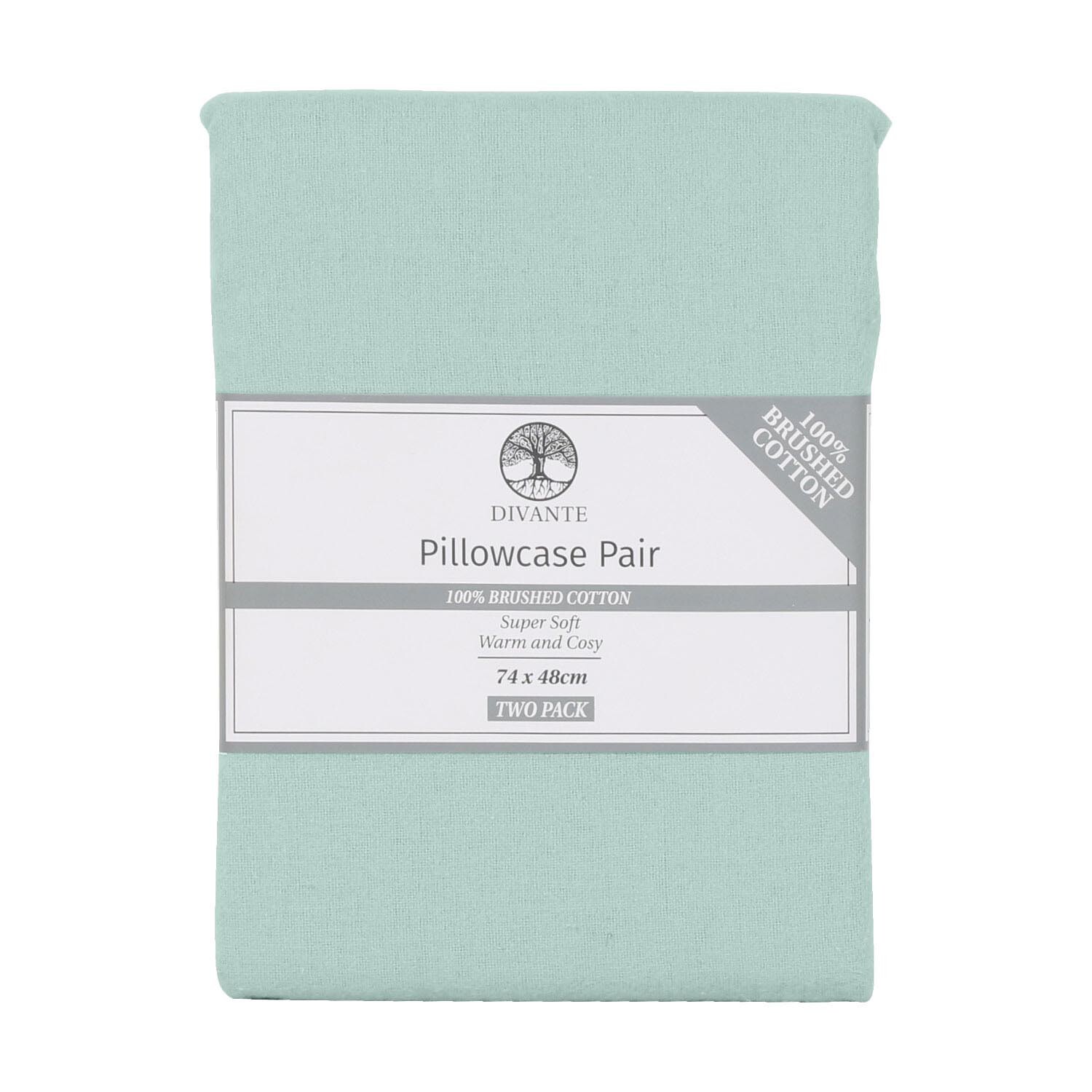 Divante Single Turquoise Brushed Cotton Fitted Bed Sheet Image