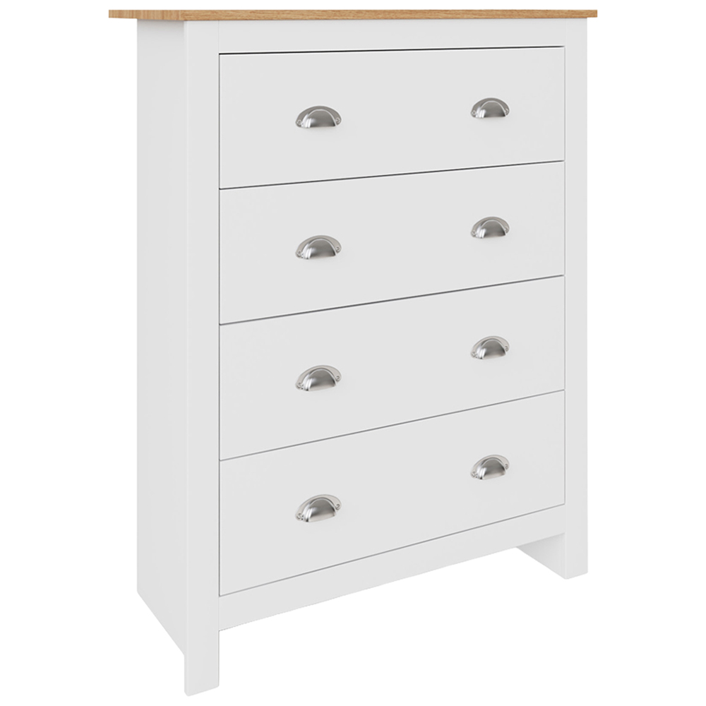 GFW Lancaster White 3 Piece Bedroom Furniture Set Image 5