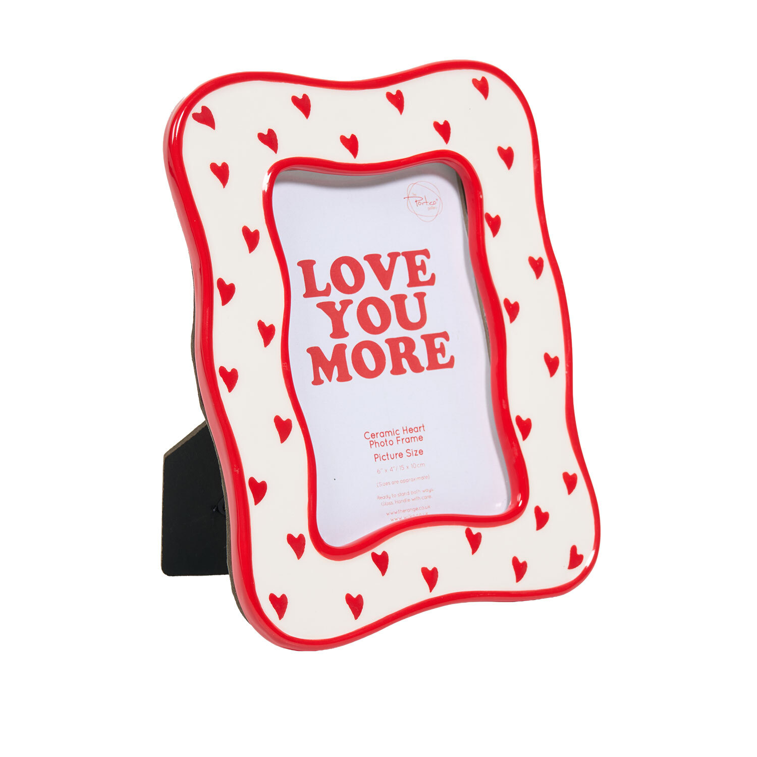 Ceramic Heart Photo Frame Red Image 3