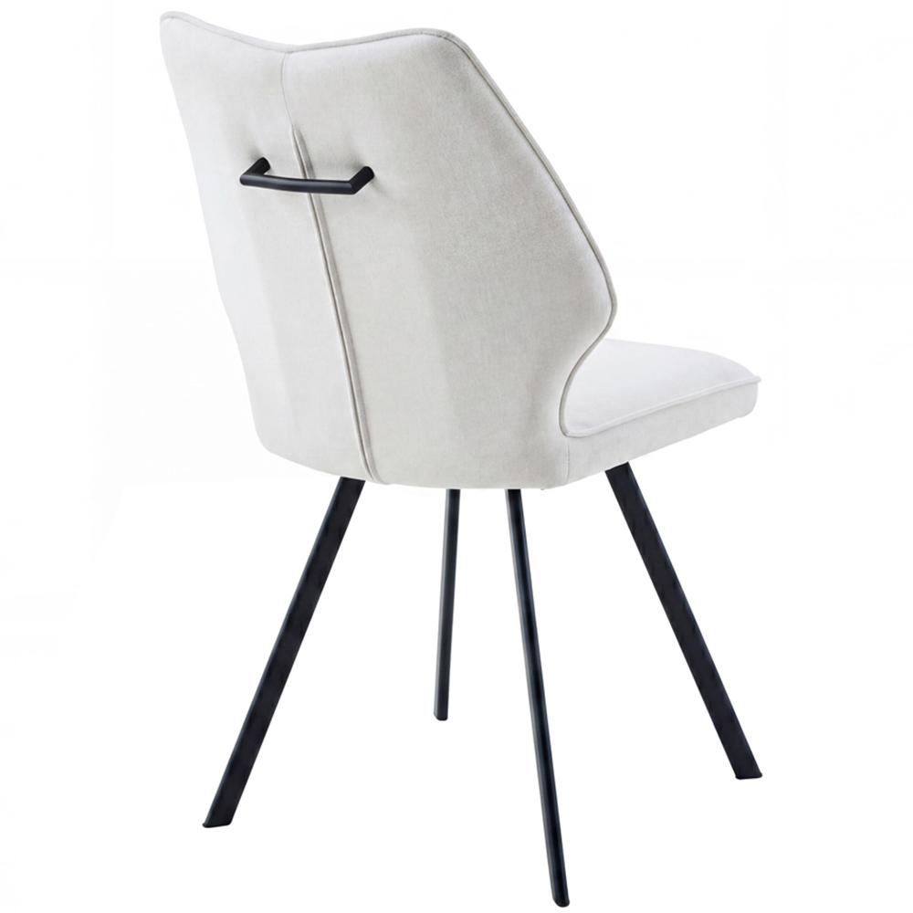 wilko Marlow Beige Swivel Dining Chair Image 4