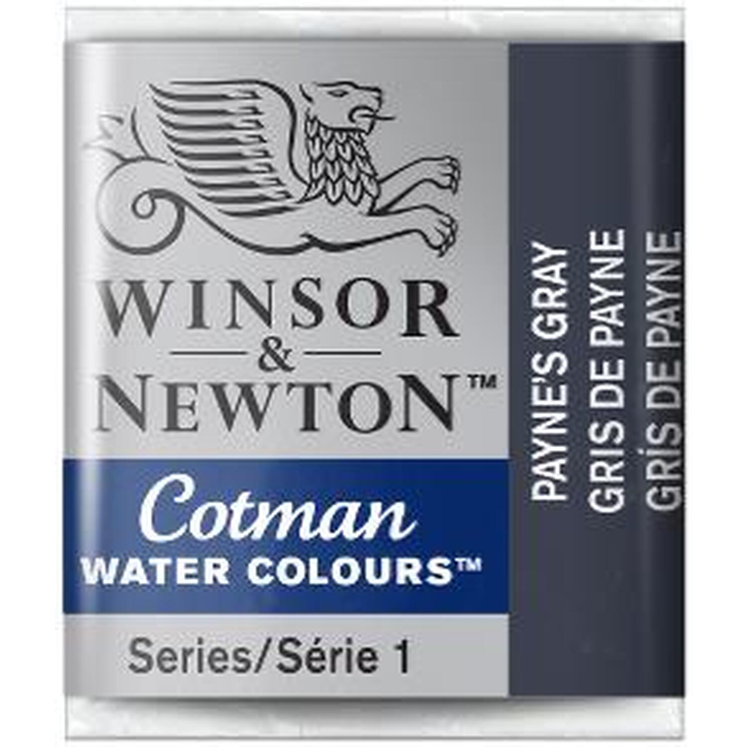 Winsor and Newton Cotman Watercolour Half Pan Paint - Payne's Gray Image