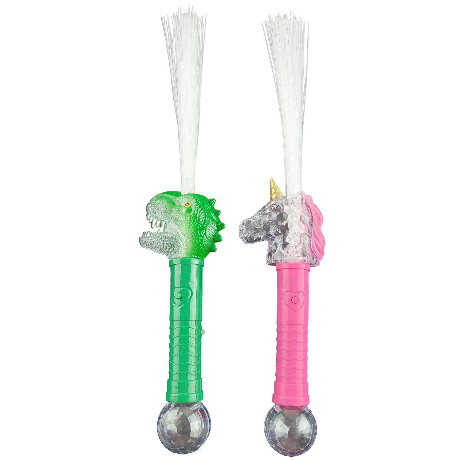 LED Unicorn or Dinosaur Wand - Green or Pink Image 3
